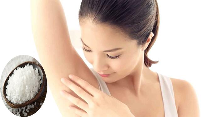 Chữa hôi nách bằng muối Chữa hôi nách bằng muối