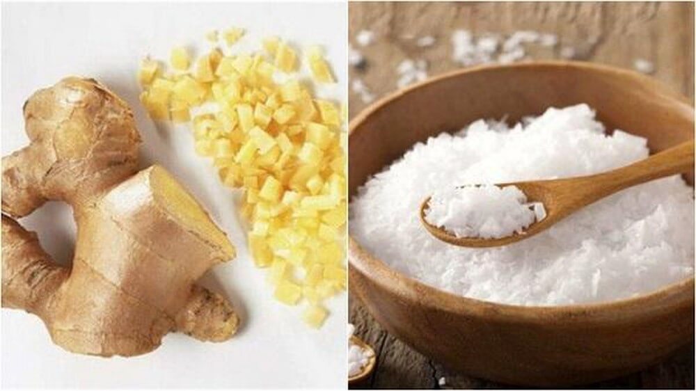 chữa hôi nách bằng muối kết hợp gừng chữa hôi nách bằng muối kết hợp gừng