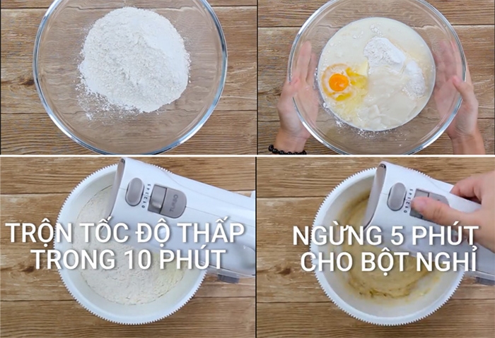 Làm bột bánh mì