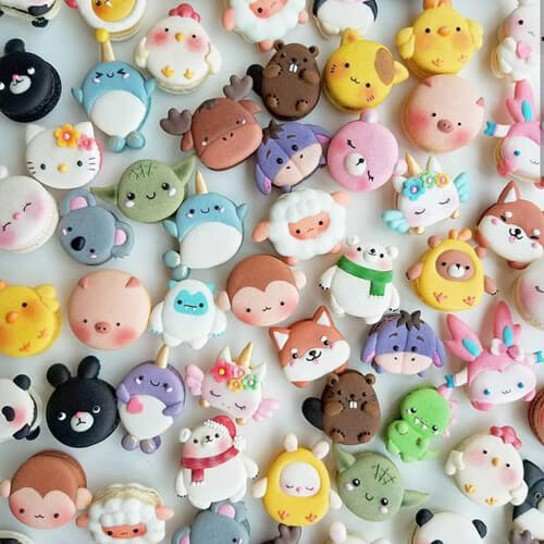 Macaron nhiều nhân vật hoạt hình yêu thích của các bé 