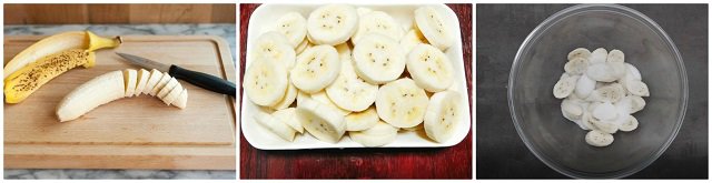 Sơ chế nguyên liệu nấu chè chuối chưng