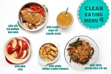 Thực đơn eat clean rẻ ngày thứ 4