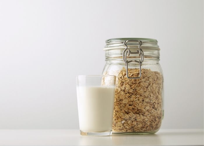Da nhạy cảm nên đắp mặt nạ yến mạch sữa tươi không đường