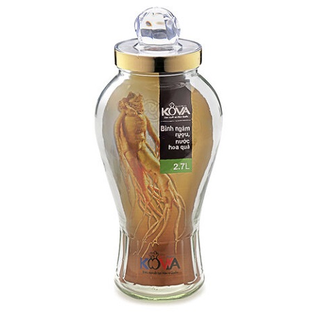 Bình ngâm rượu, nước hoa quả Kova 2,7 lít BNR2.7