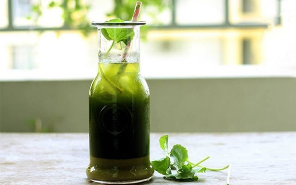 Làm nước rau má đậu xanh