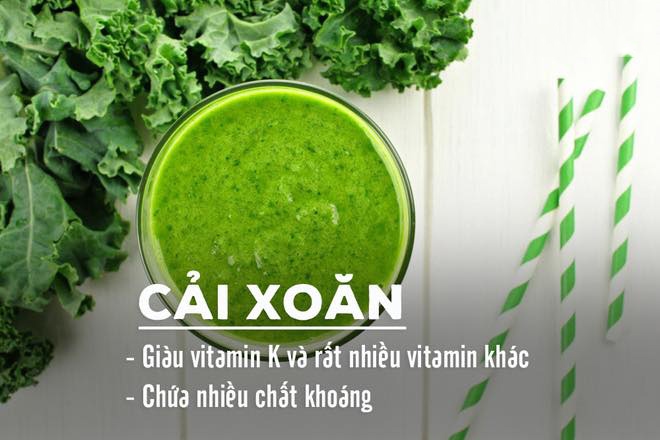 Nước ép cải xoăn tốt cho sức khỏe