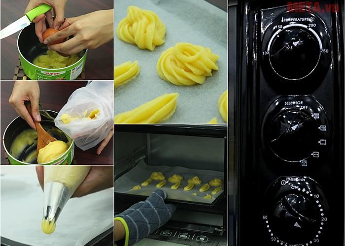 Nướng vỏ bánh su kem