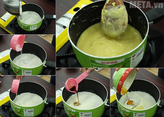 Nấu nhân bánh su kem