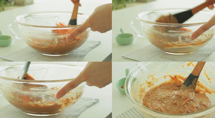 Trộn bột theo kỹ thuật Fold