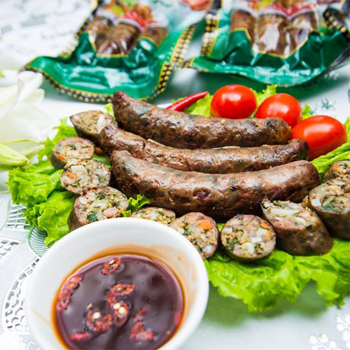 Thành phẩm dồi sụn nướng Thành phẩm dồi sụn nướng