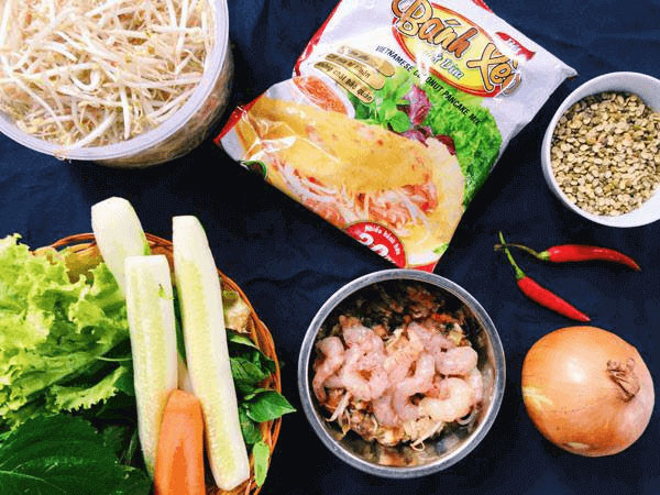 Cần chuẩn bị những nguyên liệu gì khi làm bột bánh xèo?