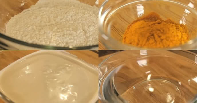 Cách pha chế bột nghệ cho bánh xèo