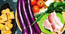 Cách làm món cà tím bung đậu thịt đơn giản mà tuyệt ngon
