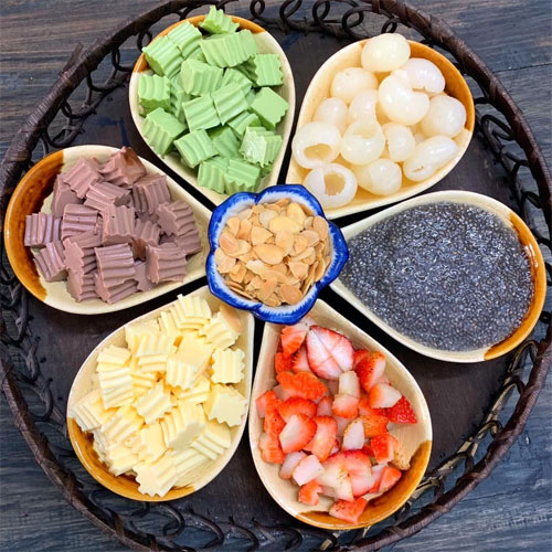 Nguyên liệu làm chè khúc bạch