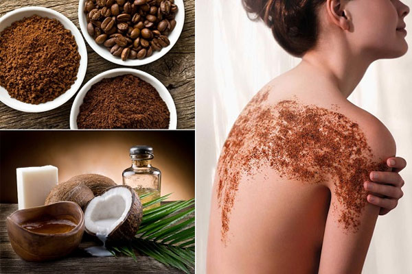 Tẩy da chết bằng dầu dừa