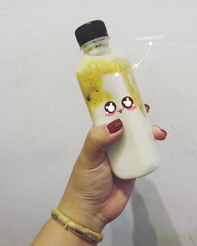 Sữa chua uống vị chanh leo thơm ngon