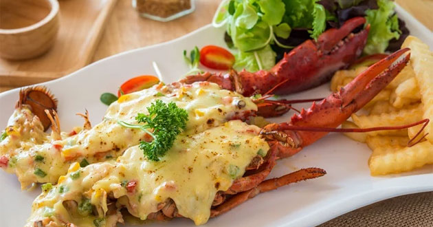 Tôm hùm nướng phô mai Tôm hùm nướng phô mai