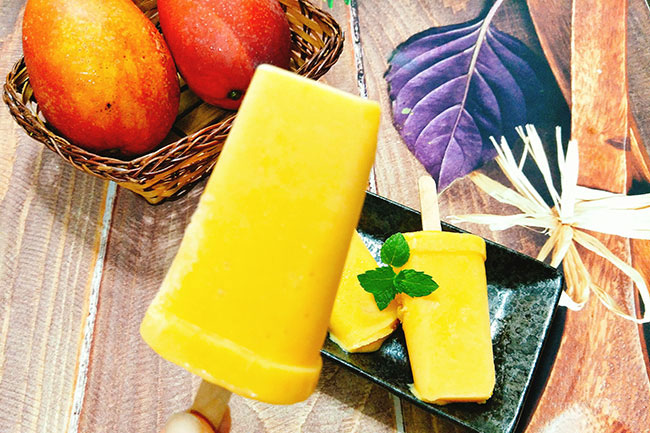 Cách làm kem que xoài