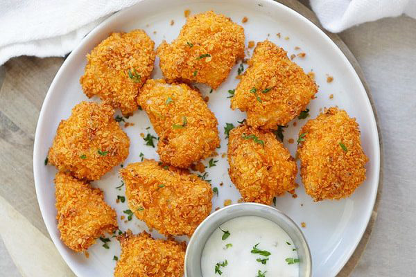 Ức gà chiên xù đơn giản