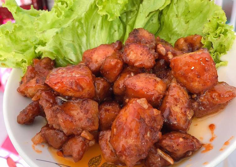 ức gà sốt mật ong thơm ngon dễ làm