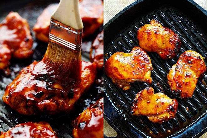 ức gà nướng mật ong thơm ngon 