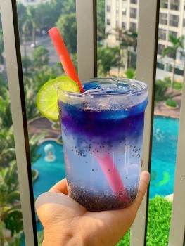 Trà hoa đậu biếc hạt chia