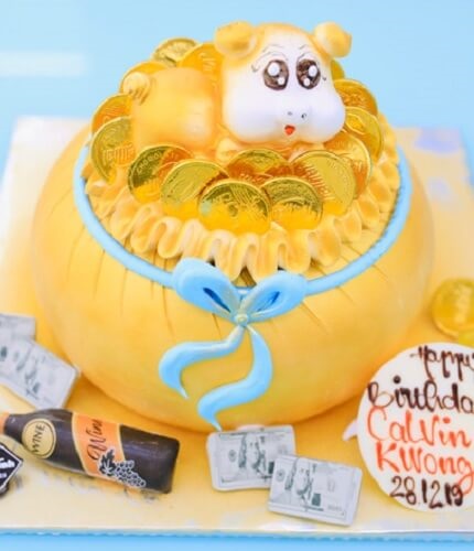 Bánh kem hình con heo ngộ nghĩnh