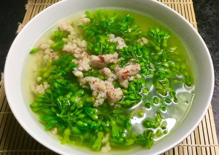 Canh hoa thiên lý, thịt nạc
