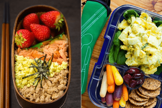 cách làm cơm bento salad trứng