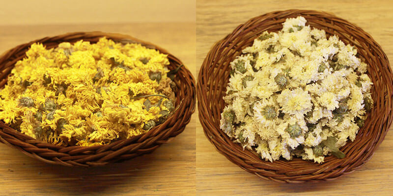 Hoa cúc sau khi đã được phơi, sấy khô