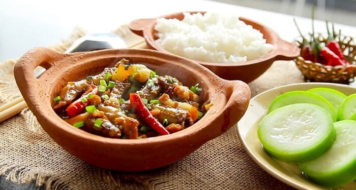 Thành phẩm sau khi chế biến cá bống kho tiêu