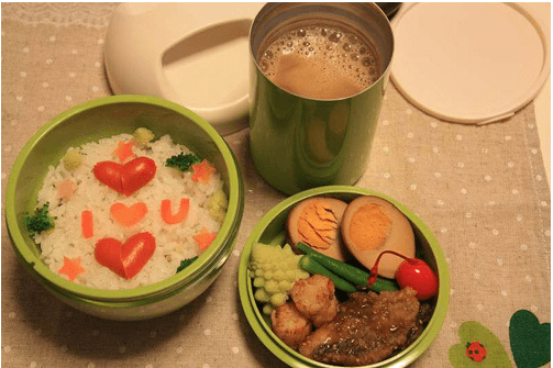 cách làm cơm hộp Bento I Love You dễ thương