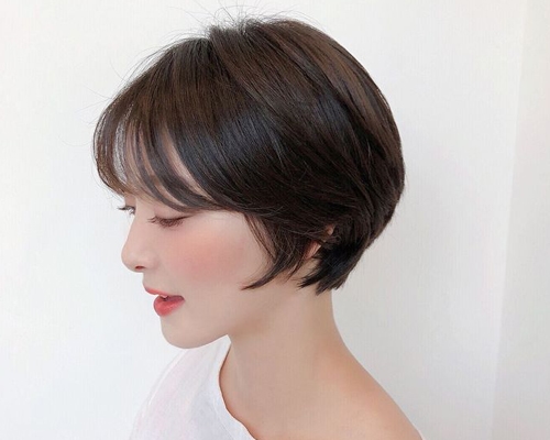 Tóc tém Hàn Quốc giúp gương mặt thanh thoát hơn