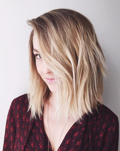 Tóc đẹp cho nữ mặt tròn