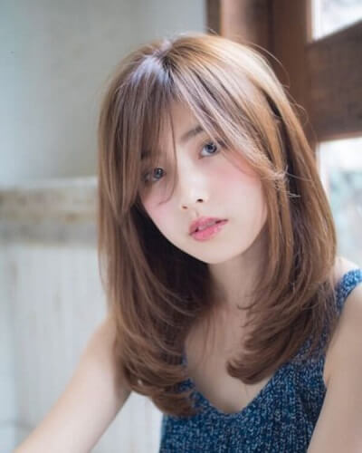 Tóc đẹp cho nữ mặt tròn