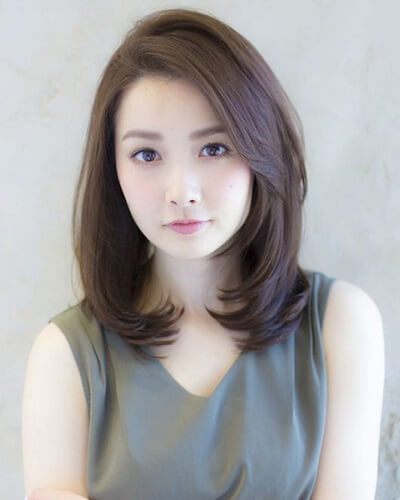 Tóc đẹp cho nữ mặt tròn