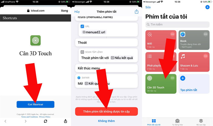 Tải phím tắt Tải phím tắt