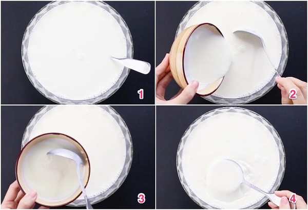 Thực hiện pha chế hỗn hợp sữa