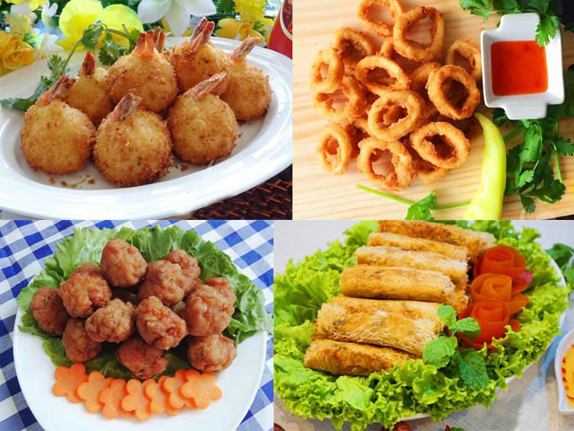 Các món chiên giòn thơm ngon