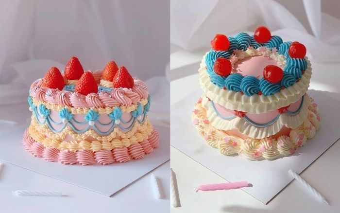 Mẫu bánh kem tặng chồng rất xinh xắn này các chị em có thể tham khảo cách làm trên mạng Mẫu bánh kem tặng chồng rất xinh xắn này các chị em có thể tham khảo cách làm trên mạng