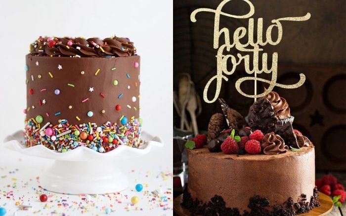 Mẫu bánh kem sinh nhật chồng từ socola Mẫu bánh kem sinh nhật chồng từ socola