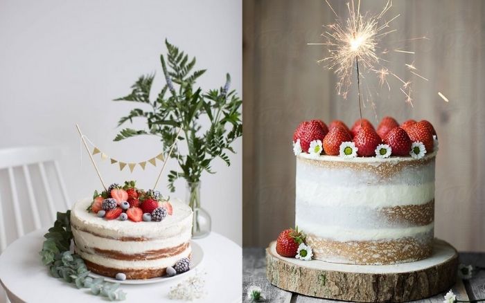 Bánh Gato sinh nhật chồng từ dâu tây Bánh Gato sinh nhật chồng từ dâu tây