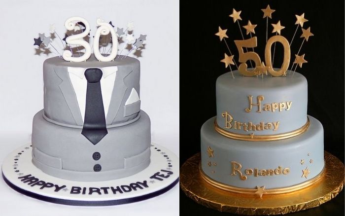 Mẫu bánh kem tặng chồng theo độ tuổi Mẫu bánh kem tặng chồng theo độ tuổi