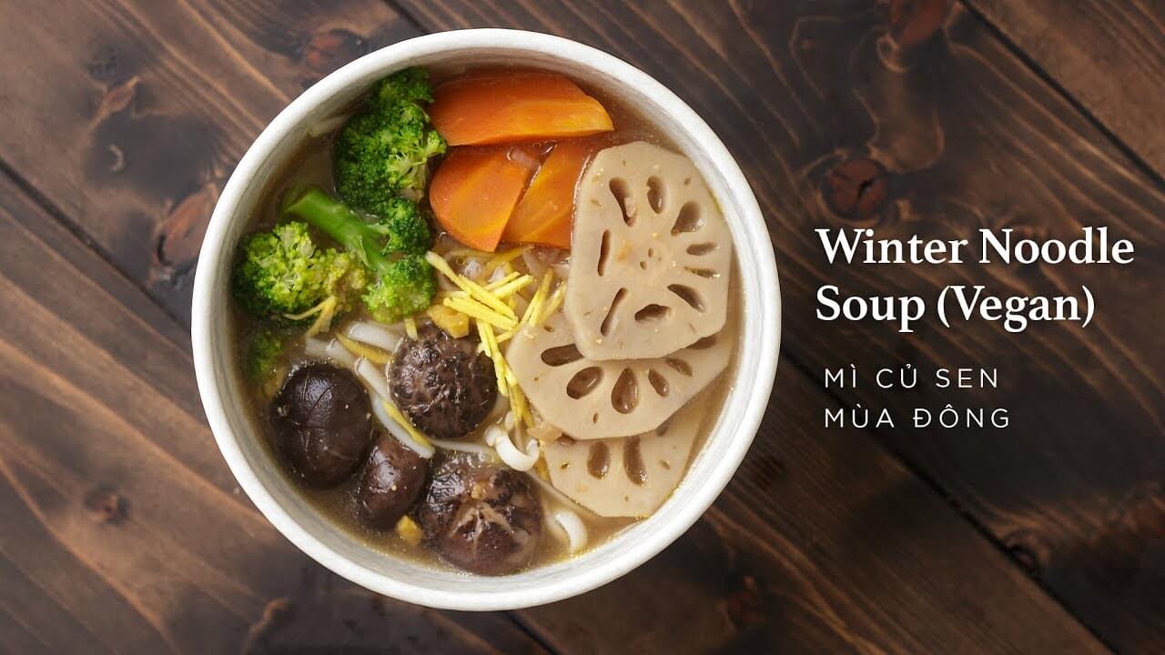 Mì củ sen mùa đông Mì củ sen mùa đông