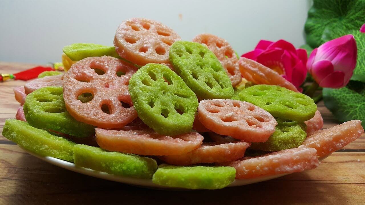 Mứt củ sen Mứt củ sen