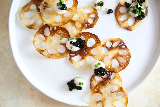 Củ sen nướng Củ sen nướng