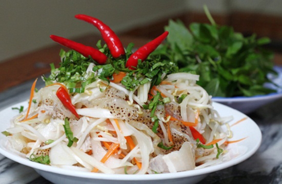 Cách làm nộm sứa ngó sen Cách làm nộm sứa ngó sen