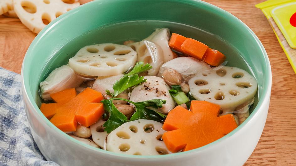 Canh ngó sen đậu phộng Canh ngó sen đậu phộng