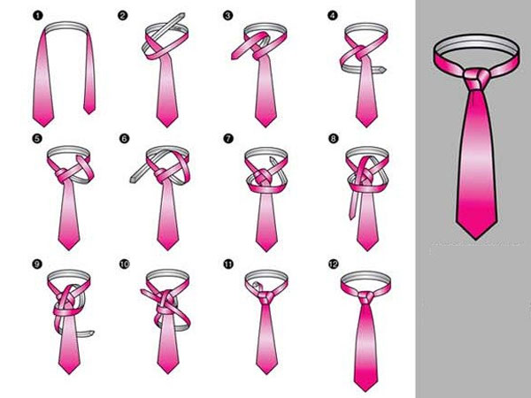 Thắt cà vạt kiểu củ ấu