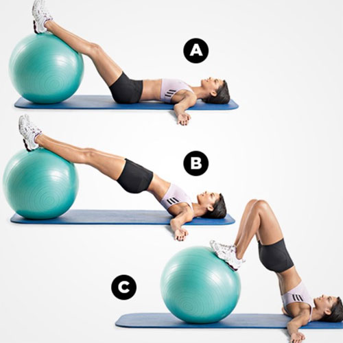 Plank giảm mỡ bụng với bóng Plank giảm mỡ bụng với bóng